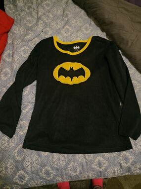 Batman Black Shirt with Yellow Trim and Logo